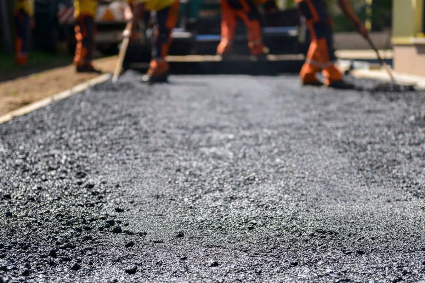 Concrete parking lot building